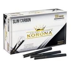 Korona Zig Hülsen Slim Carbon 120 Stk Tabakstübli ch